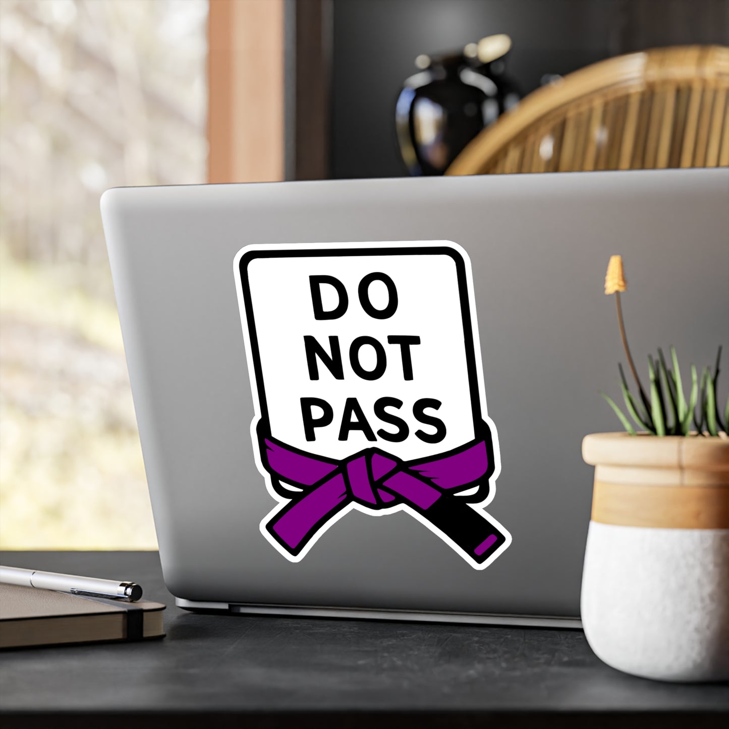 DO NOT PASS - Purple Belt (Kiss-Cut Vinyl Decals)