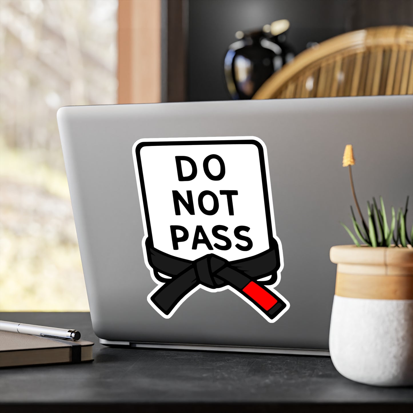DO NOT PASS - Black Belt (Kiss-Cut Vinyl Decals)