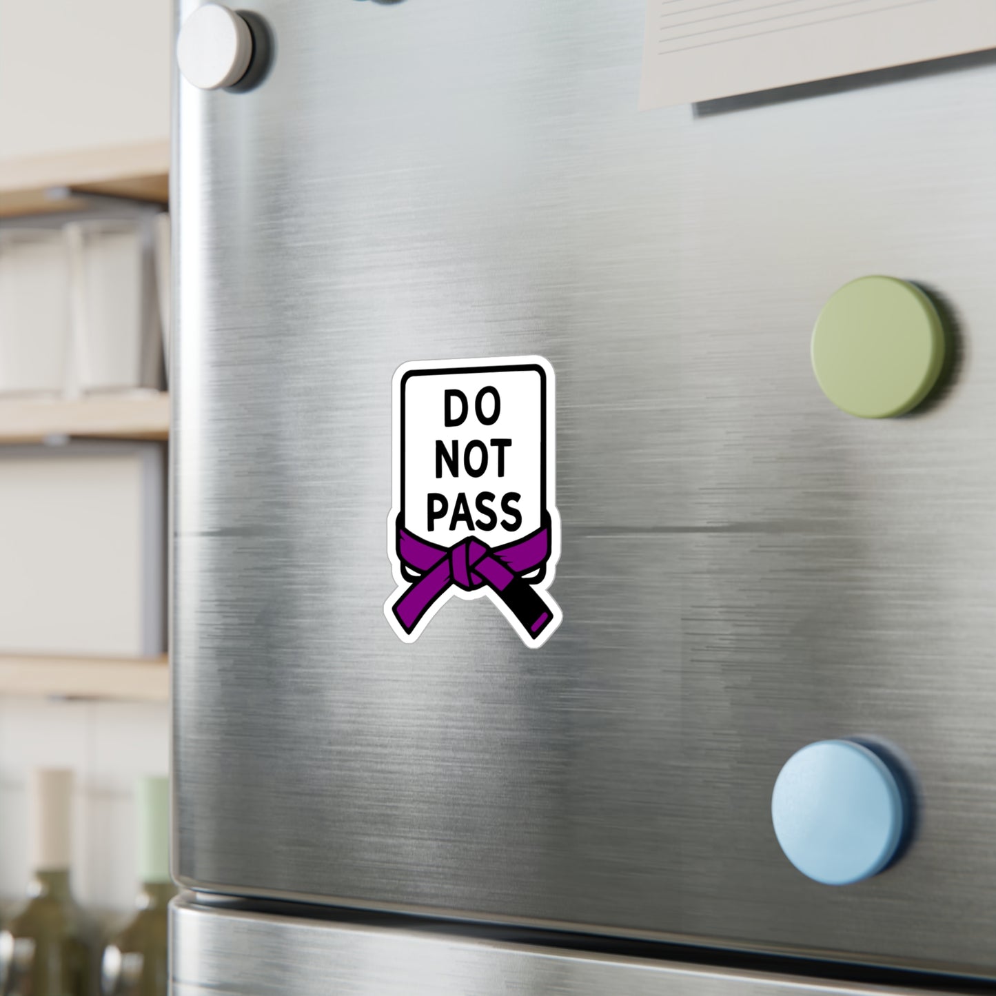 DO NOT PASS - Purple Belt (Kiss-Cut Vinyl Decals)