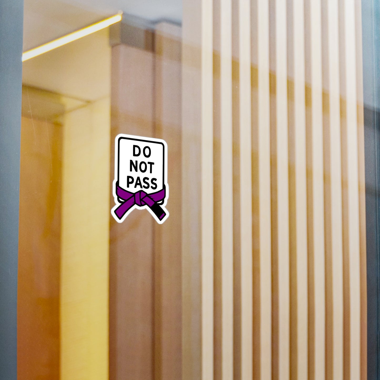 DO NOT PASS - Purple Belt (Kiss-Cut Vinyl Decals)