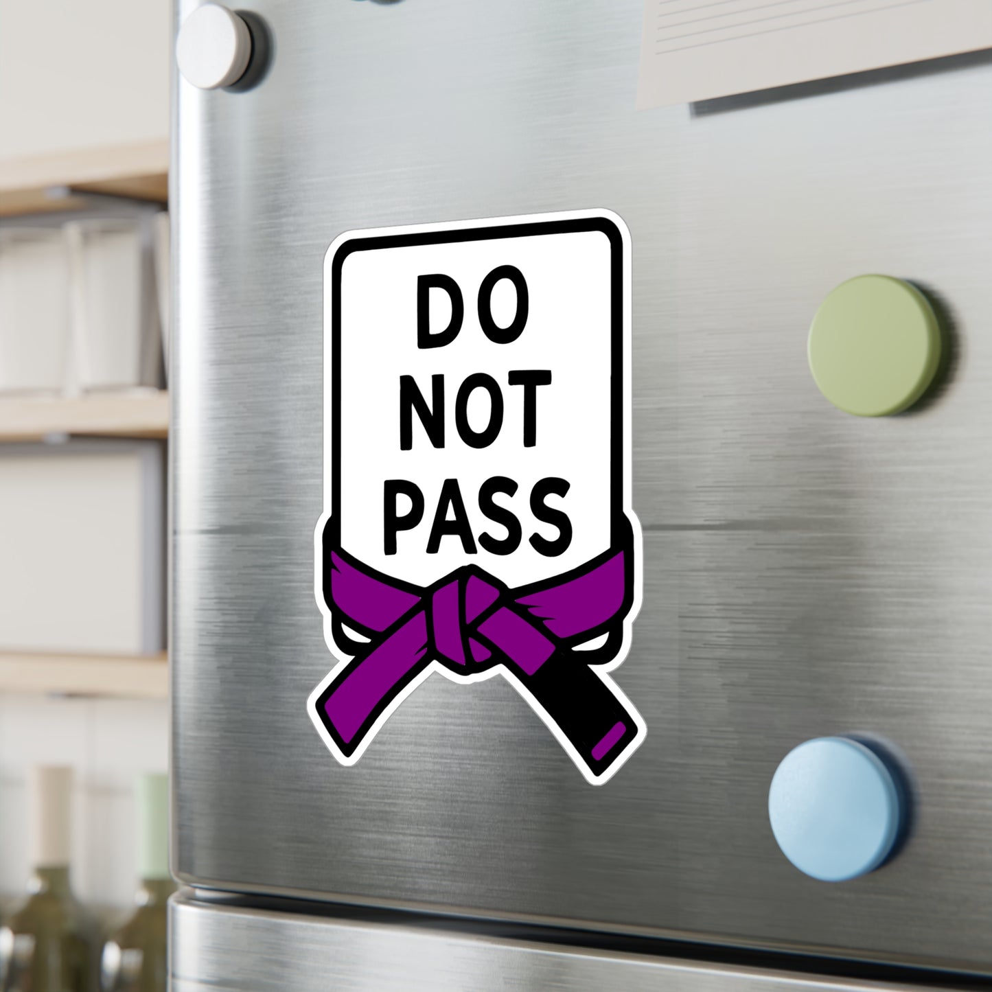 DO NOT PASS - Purple Belt (Kiss-Cut Vinyl Decals)