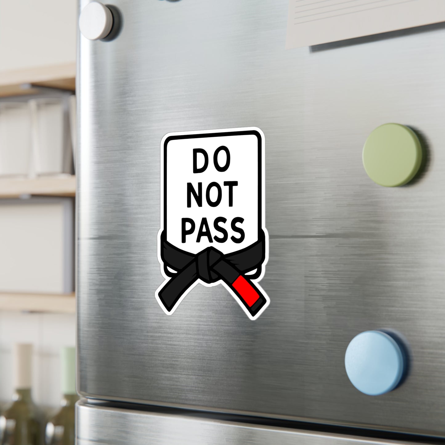 DO NOT PASS - Black Belt (Kiss-Cut Vinyl Decals)