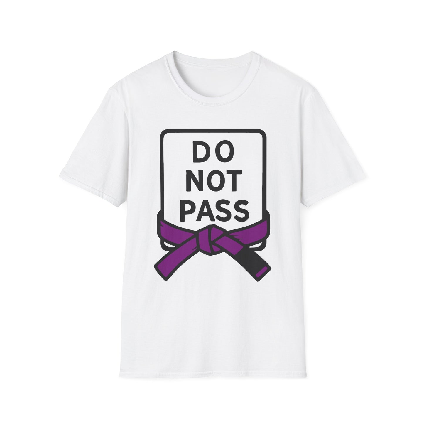 DO NOT PASS - Purple Belt (Unisex Softstyle T-Shirt)