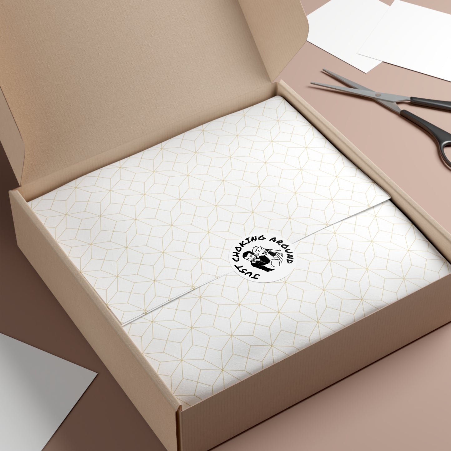 Just Choking Around (Round Vinyl Stickers)