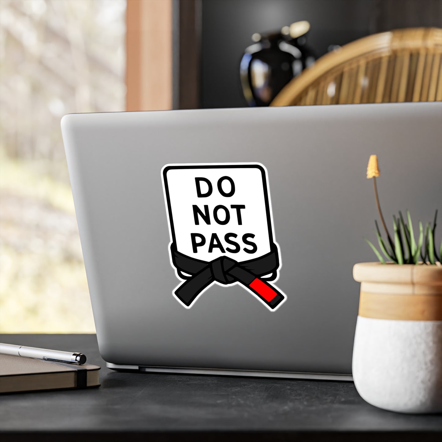 DO NOT PASS - Black Belt (Kiss-Cut Vinyl Decals)