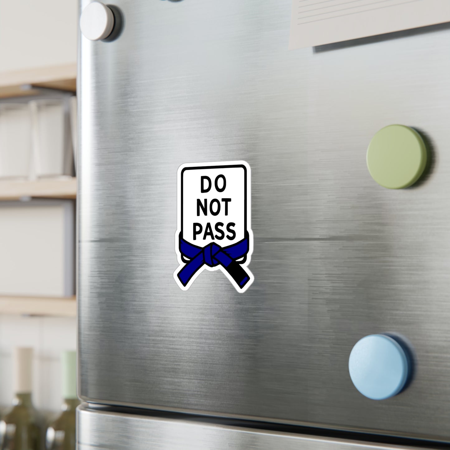 DO NOT PASS - Blue Belt (Kiss-Cut Vinyl Decals)