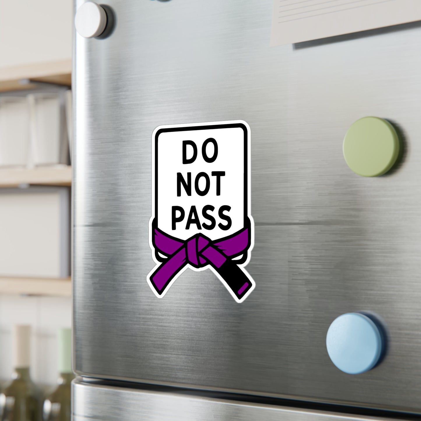 DO NOT PASS - Purple Belt (Kiss-Cut Vinyl Decals)