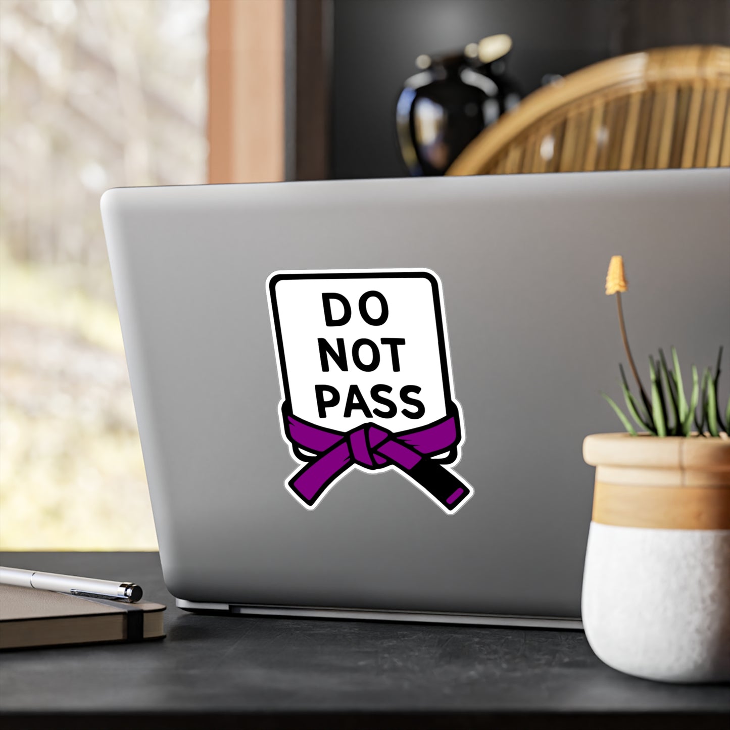 DO NOT PASS - Purple Belt (Kiss-Cut Vinyl Decals)
